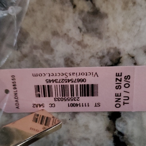 Victoria's Secret Lace Glossy Black Clutch with Gold Accents - Picture 7 of 7